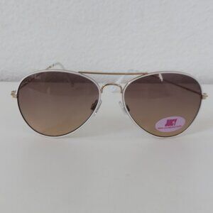 (#129) Juicy Couture White Aviator style Sunglasses Juicy Couture SPORT White Yellow Mirrored Aviator Sunglasses  main image 3